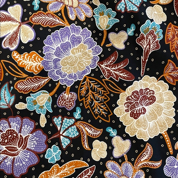 Ann Taylor Batik Floral Paper Bag Maxi Skirt Size M - Picture 10 of 10